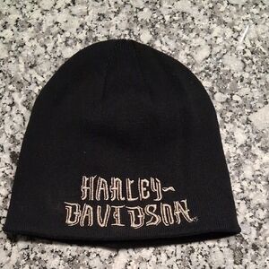 Harley-Davidson Black Beanie Reversible with Contrasting Embroidered Logo